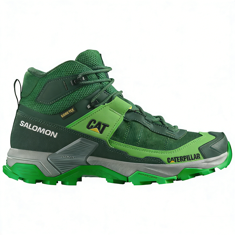 Salomon® und CAT® Arbeits- und Wanderschuhe, wasserdicht und atmungsaktiv, ideal für die Arbeit.