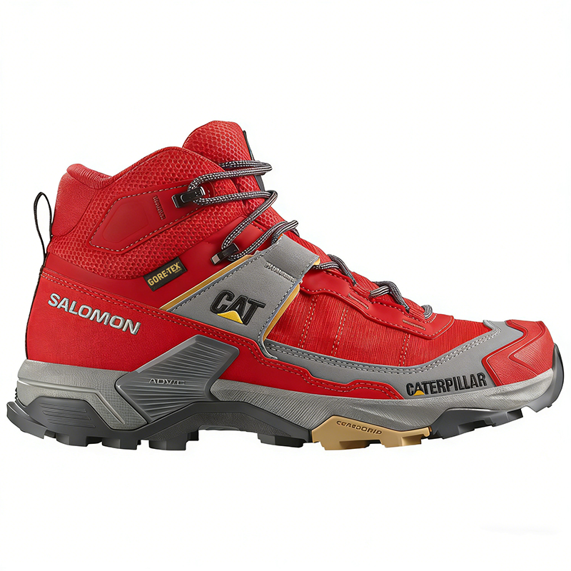 Salomon® und CAT® Arbeits- und Wanderschuhe, wasserdicht und atmungsaktiv, ideal für die Arbeit.
