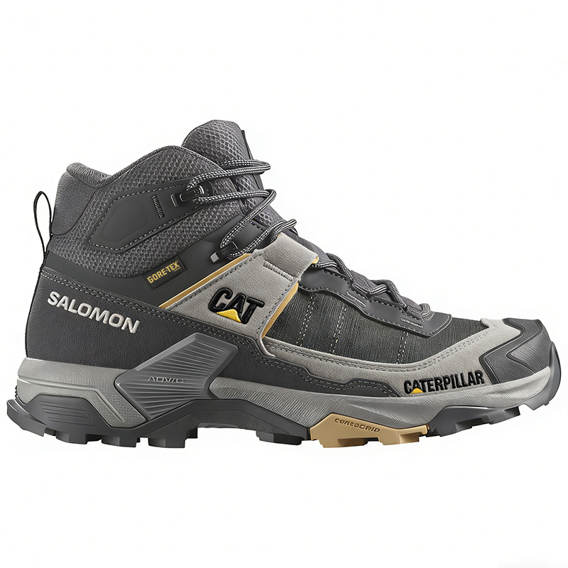 Salomon® und CAT® Arbeits- und Wanderschuhe, wasserdicht und atmungsaktiv, ideal für die Arbeit.